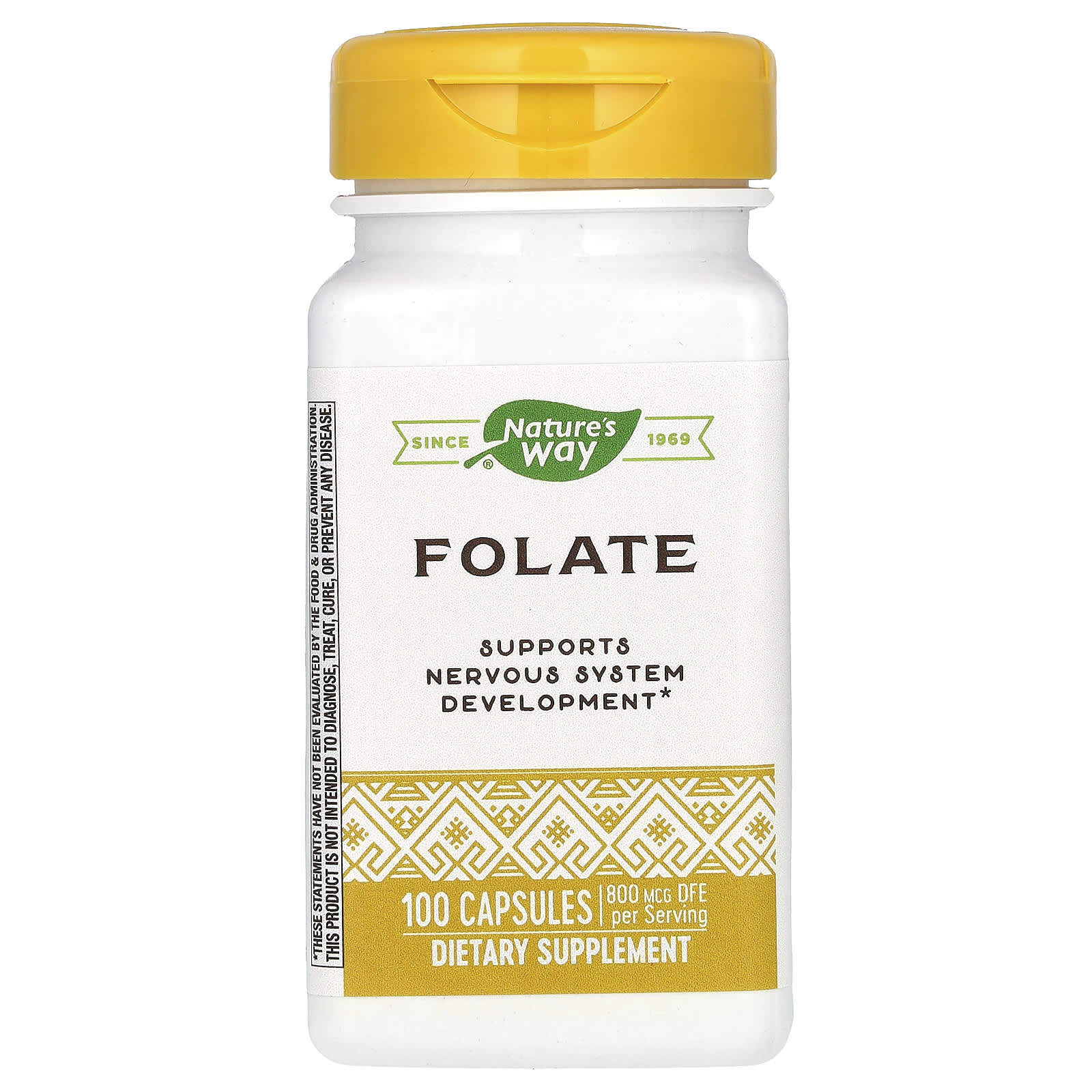 Nature’s Way, Folate 800 Mcg, 100 Capsules UPC 033674404515 | Hilife Vitamins